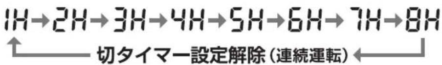 Yamazen YLRXAMD301 - 設定時間後に運転を停止いたします - 4
