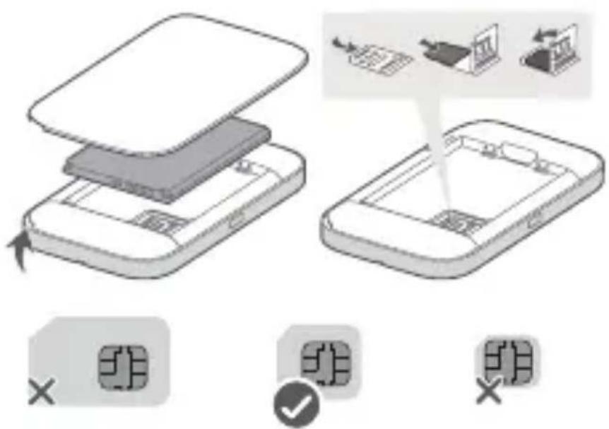 HUAWEI E5785320 - Einsetzen der SIM-Karte - 1