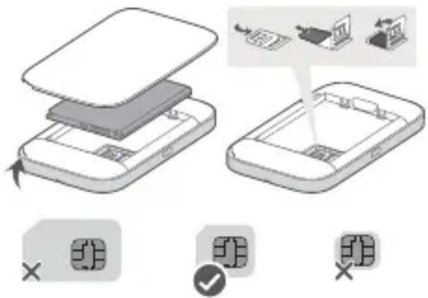 HUAWEI E5785320 - Insertion de la carte SIM - 1