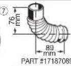 Toyotomi FF55 - Extension Pipe Kit (L) PART #17206013 - 2