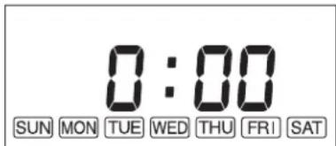Toyotomi FF55 - Setting of the Time and a Day of the Week. - 2