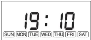 Toyotomi FF55 - Setting of the Time and a Day of the Week. - 3