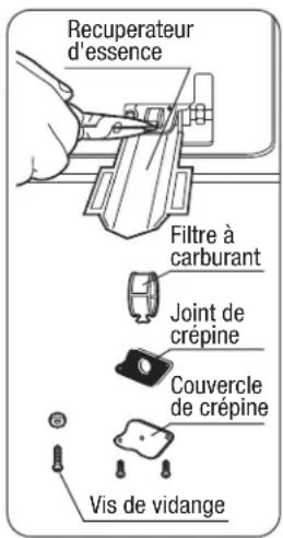 Toyotomi FF55 - Nettoyer le filtré à combustible (UNE FOIS PAR MOIS)(FF-55) - 1