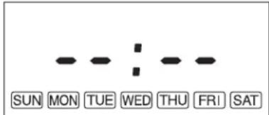 Toyotomi FF55 - Setting of the Time and a Day of the Week. - 1