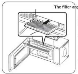 SAMSUNG ME21DG6700SR - Replacing the charcoal filter - 1