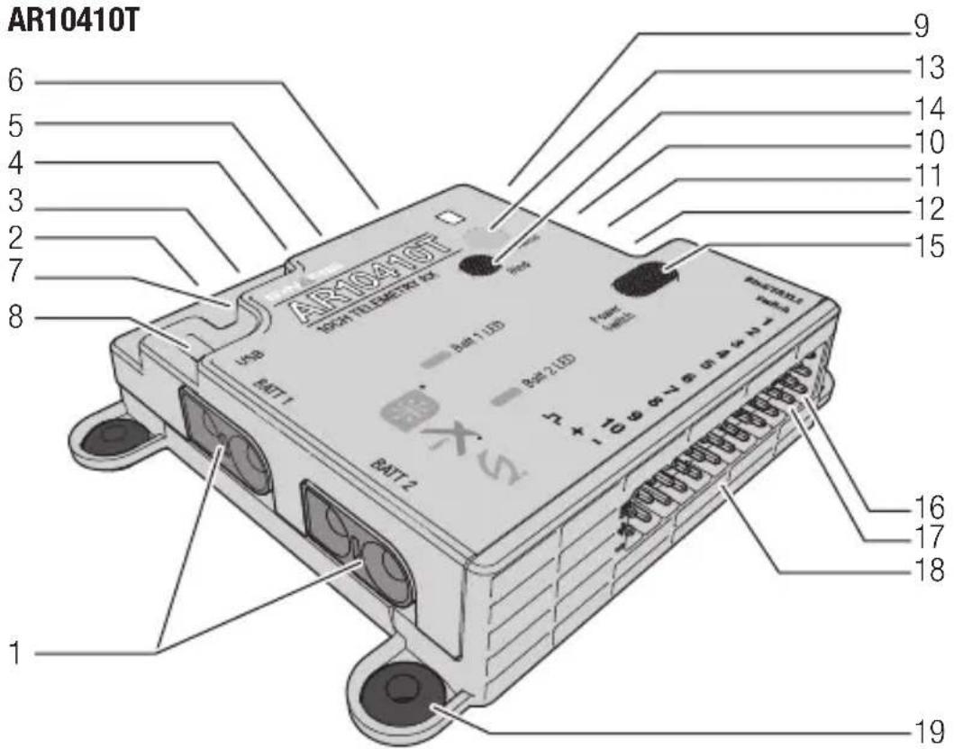 SPEKTRUM AR14410T - Schémas du récepteur - 2