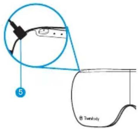 THERABODY Smart Goggles 2nd Generation - Bouton marche/arret - 2