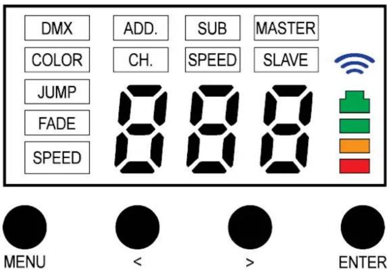 ColorKey MobilePar HEX 5 - Fonctionnement de l'affichage - 1