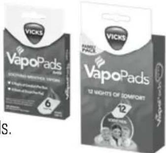 Vicks Sinus Inhaler VIH200 - Accessoires Vicks VapoPads - 1