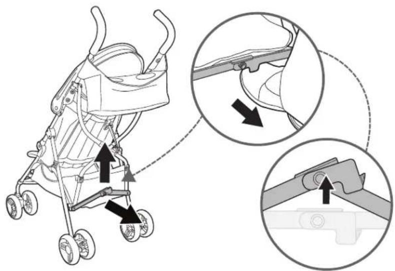 Ingenuity 3Dmini - folding the stroller - 2