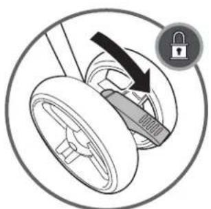 Ingenuity 3Dmini - locking &amp; unlocking the wheels: - 1