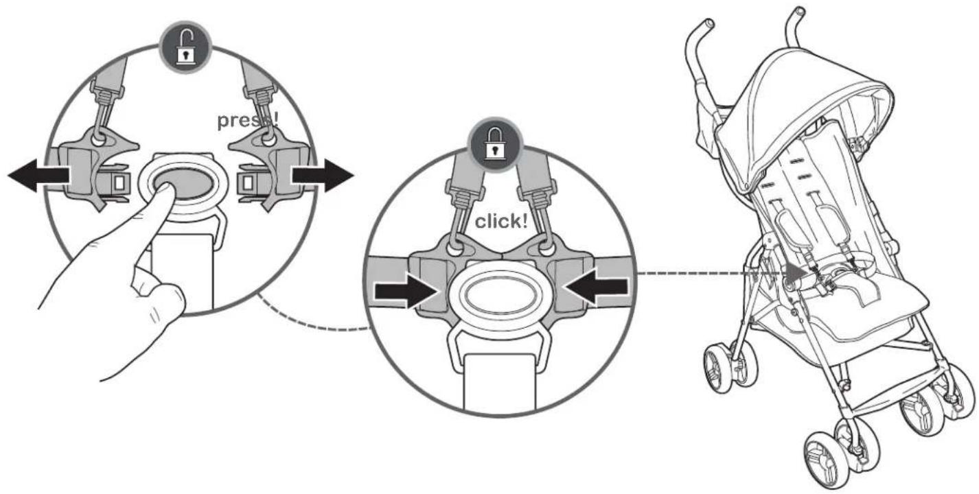 Ingenuity 3Dmini - locking and unlocking the child restraint - 1
