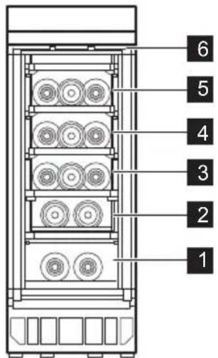 AEG NSW8S823GT - Zalecane temperatury przechowywania: - 1