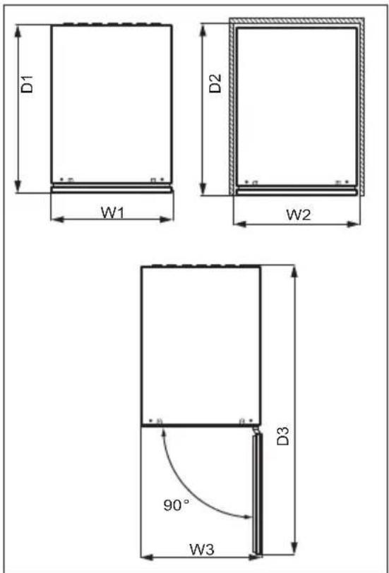AEG NSW8S823GT - Dimensijas - 2