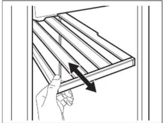 AEG NSW8S823GT - Push the shelf back into the appliance. - 1