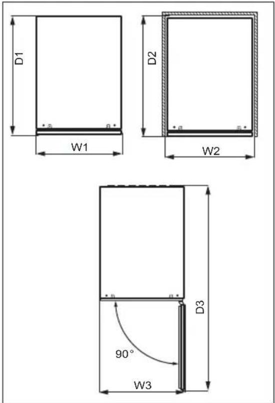 AEG NSW8S823GT - Dimensões - 2