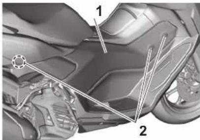 YAMAHA NMAX 125 (2025) - Dépose et repose des caches - 2