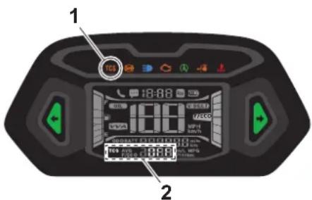 YAMAHA NMAX 125 (2025) - Activation du système de régulation antipatinage - 2