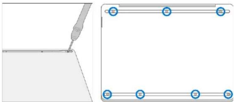 MICROSOFT Surface Laptop Go 3 - Procedure - Retrait (clavier) - 1