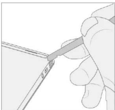 MICROSOFT Surface Laptop Go 3 - Procedure - Enlèvement (pieds antidérapants) - 2