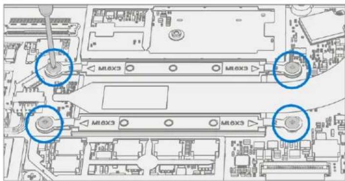 MICROSOFT Surface Laptop Go 3 - Procedure - Enlevement (assemblage d'affichage) - 1