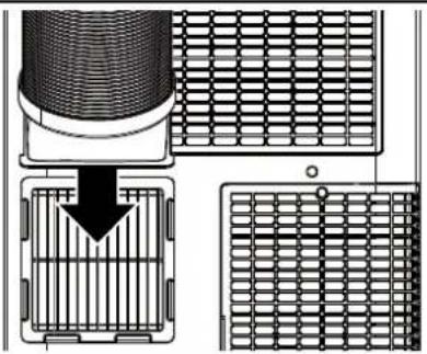 WHIRLPOOL WHNP121AW - Fixer le conduit flexible au climatiseur - 1