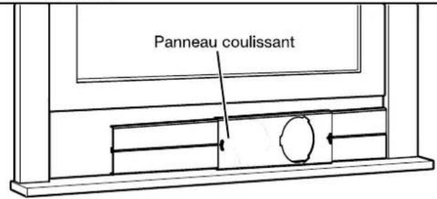 WHIRLPOOL WHNP121AW - Placer le panneau coulissant dans la fenetre - 1