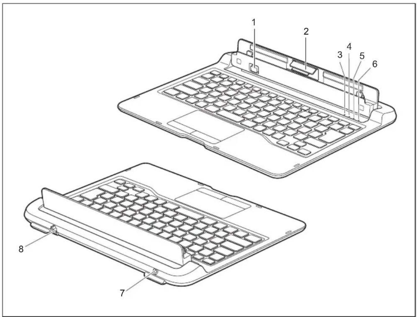 FUJITSU Stylistic Q7312 - ComposantsduKeyboardDoc king - 1