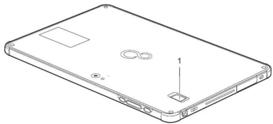 FUJITSU Stylistic Q7312 - Installationducapteurd'empr eintedigitale (selonconfiguration) - 2