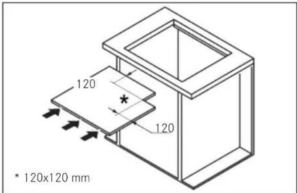 FRANKE FCH 604 3G TC - MINIMUM DIMENSIONS (MM) - 1