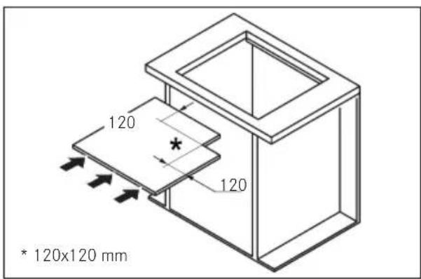 FRANKE FCH 604 3G TC - DIMENSIUNI MINIME (MM) - 1