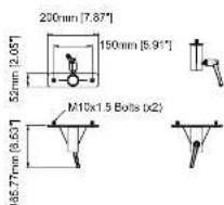 Turbosound PQ18B - Dimensions (optional accessories) - 11