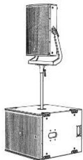 Turbosound PQ18B - Stangenhalterung SA-35 - 4