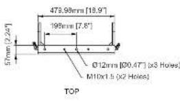 Turbosound PQ18B - Dimensions (optional accessories) - 10