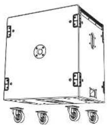 Turbosound PQ18B - Transporthjul (tillval) - 1