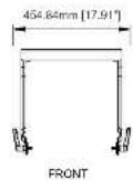 Turbosound PQ18B - Dimensions (optional accessories) - 6