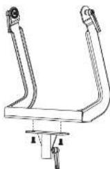 Turbosound PQ18B - Soporte de Horquilla PQ10 YB, PQ12 YB, PQ15 YB - 5