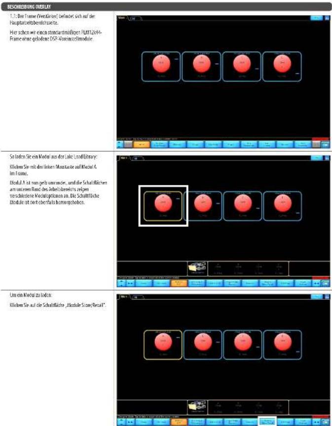 Turbosound PQ18B - Lake Preset Overlays und Anwendungshinweise - 3