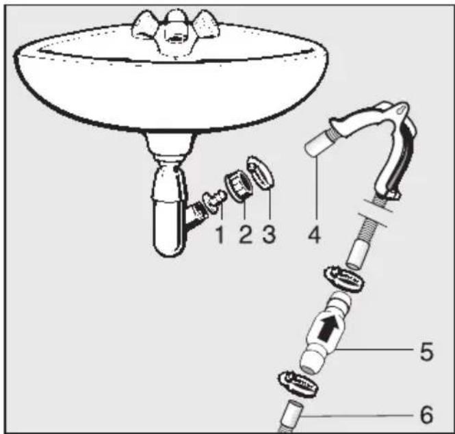 MIELE TSA523WP Active - Raccordement direct au siphon d'un évier - 1