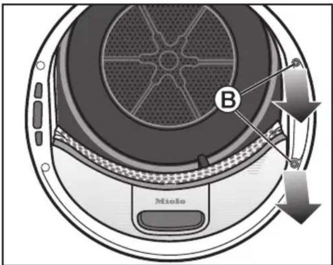 MIELE TSA523WP Active - Changer le système de fermeture de porte - 1