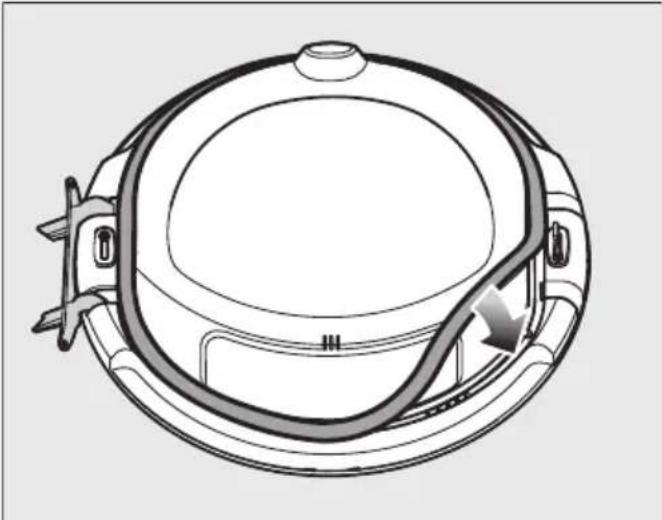 MIELE TSA523WP Active - Visser les vis et installer le joint deporte - 2