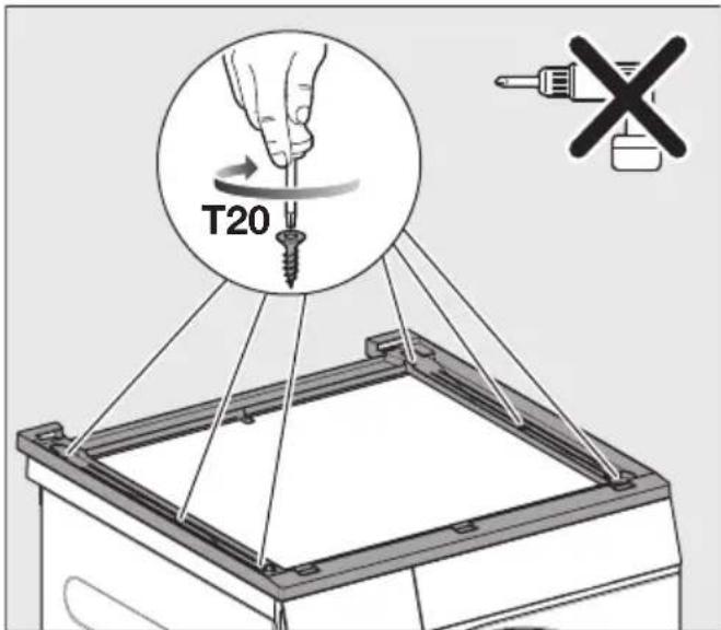 MIELE TEH795WP EcoSpeed - Mocowanie zestawu połaczeniowego - 1