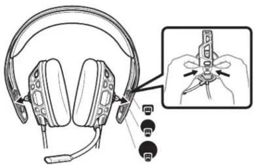 PLANTRONICS RIG 300HS - Montaz sluchawek - 2