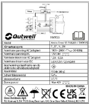 Outwell Arctic Frost 45 - STRUCTURE DU PRODUIT - 3