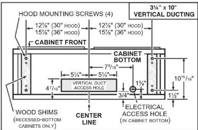 NuTone AHSL130WW - Standard Installation (without EZ1 brackets) - 1