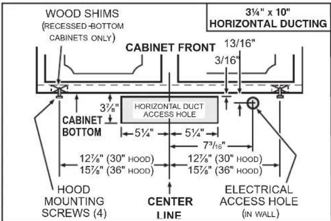 NuTone AHSL130WW - Standard Installation (without EZ1 brackets) - 2