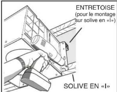 NuTone QTXEN150FLT - 1a. Montage du boitier sur la solive. - 1