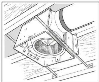 NuTone QTXEN150FLT - Installation du conduit rond de 6 po. - 1
