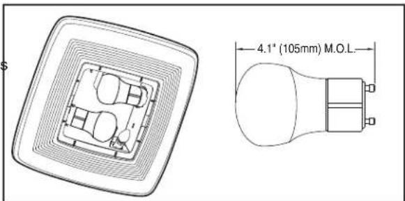 NuTone QTXEN150FLT - Install light bulbs. - 1