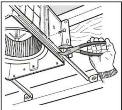 NuTone QTXEN150FLT - 1b. Mount housing anywhere between trusses, joists, or I-joists using hanger bars. - 3